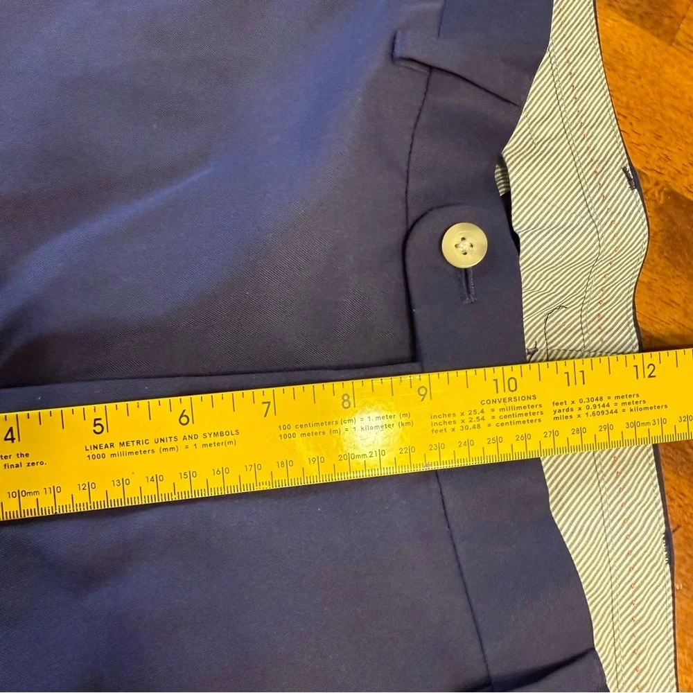 Peter Millar Crown Sport Men's Navy Dress Pants size 34/34 performance golf - Picture 4 of 10
